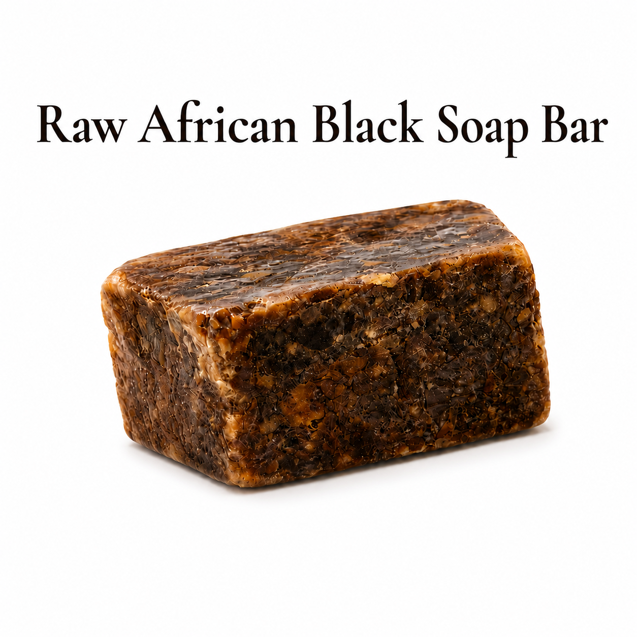 African black soap bar