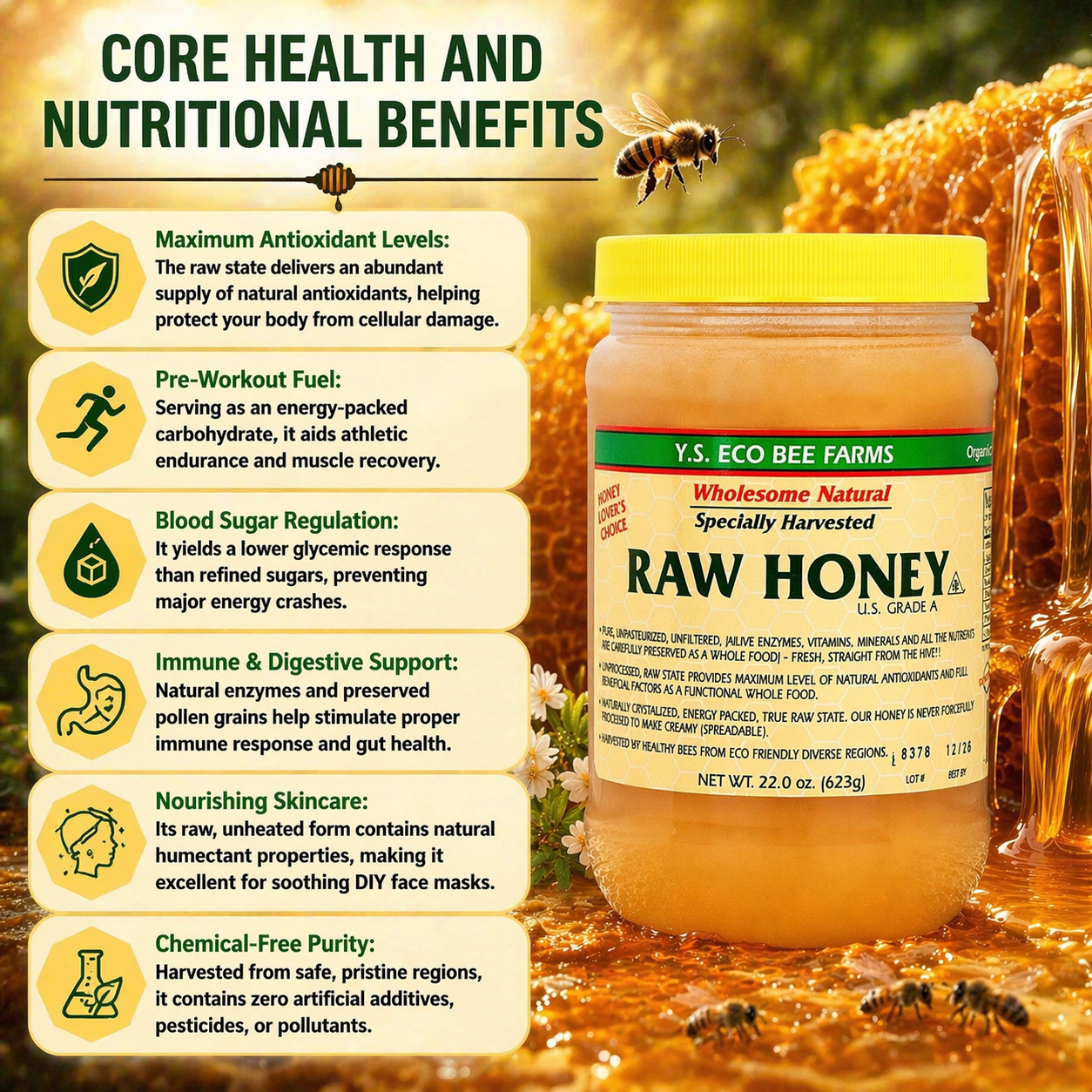 Y.S Eco Bee Raw Honey