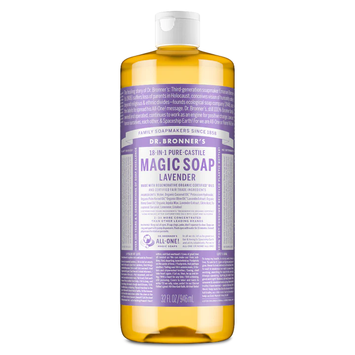 Dr. Bronner’s Peppermint – Pure-Castile Magic Soap