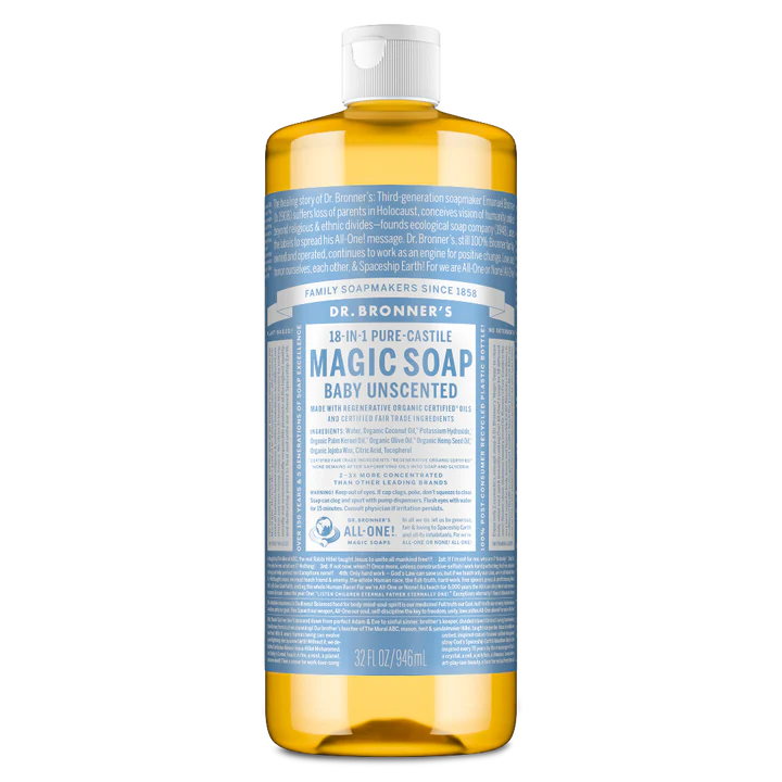 Dr. Bronner’s Peppermint – Pure-Castile Magic Soap