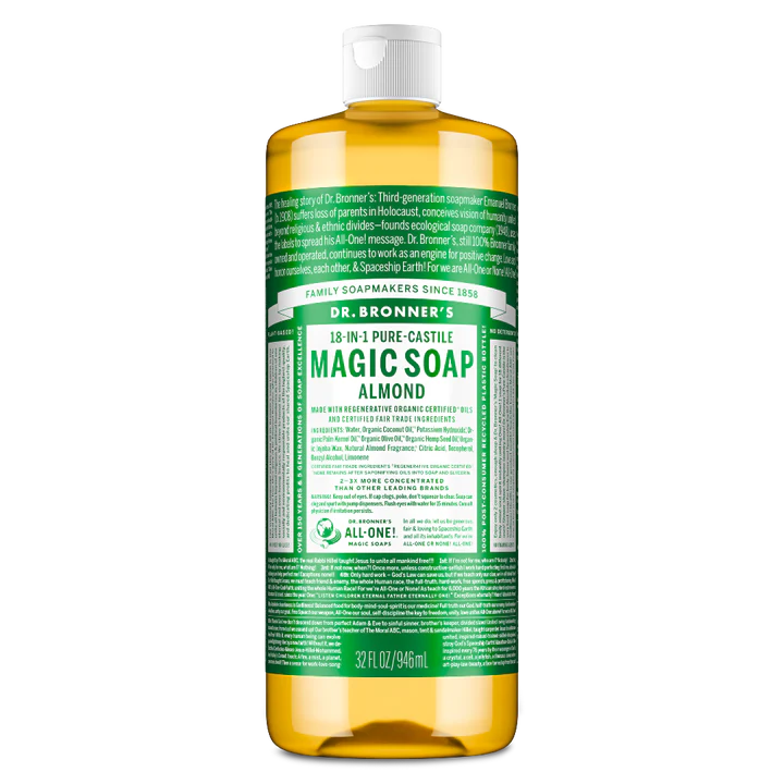 Dr. Bronner’s Peppermint – Pure-Castile Magic Soap
