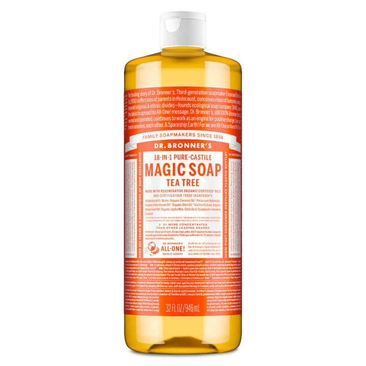 Dr. Bronner’s Peppermint – Pure-Castile Magic Soap