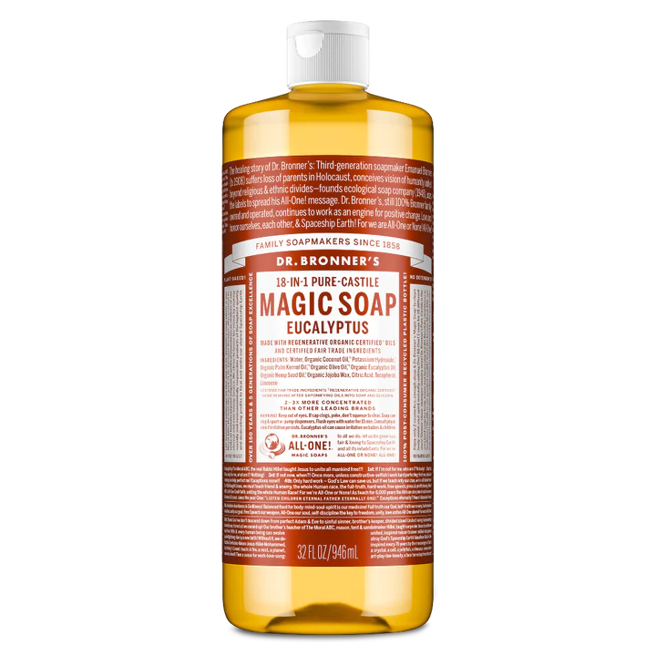 Dr. Bronner’s Peppermint – Pure-Castile Magic Soap
