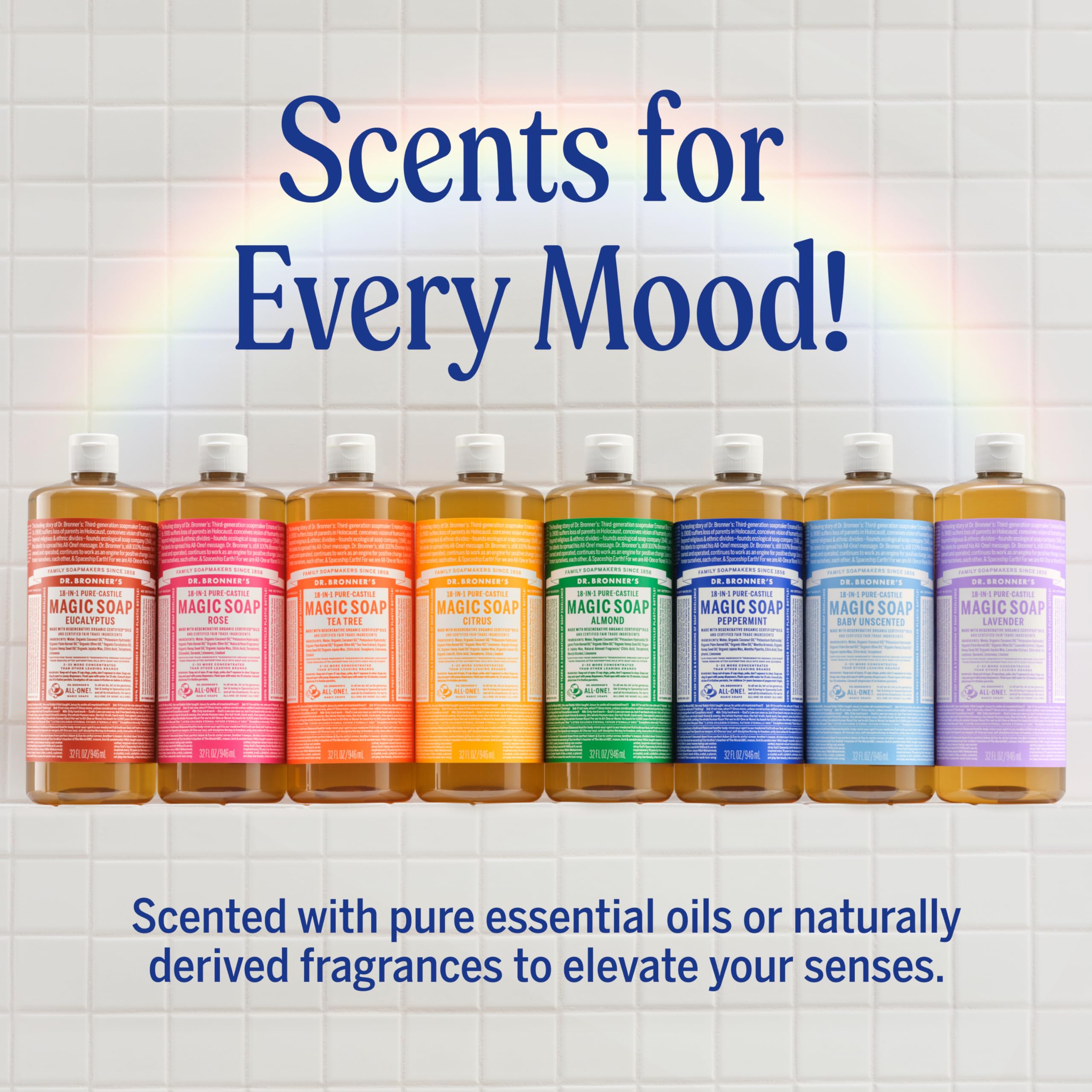 Dr. Bronner’s Peppermint – Pure-Castile Magic Soap